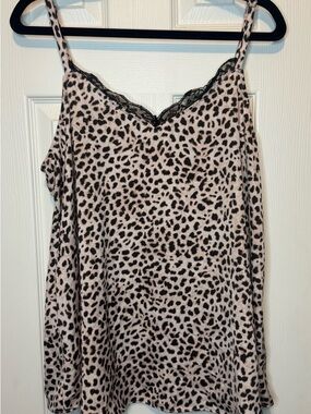 torrid Leopard Print Cami with Black Lace Trim